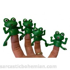 Set of Five Rubber Finger Frog Puppets B01JJQR9CC
